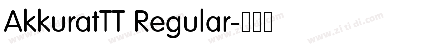 AkkuratTT Regular字体转换 AkkuratTT Regular字体转换
